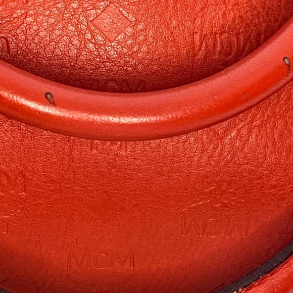 MCM Orange Mono Hand Tote - Picture 12 of 13
